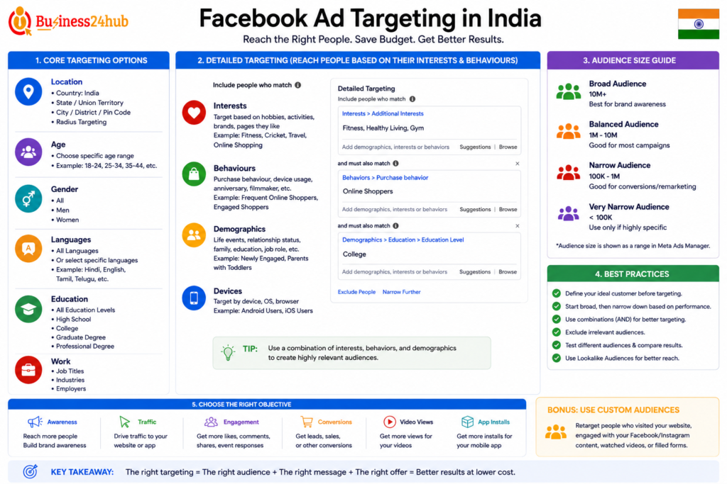 Facebook Ad Targeting India : Complete 2026 Guide 2 Facebook Ad Targeting India