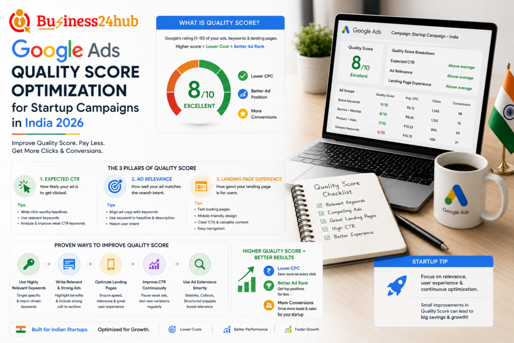 Google Ads Quality Score Optimization for Startup Campaigns in India 2026 2 Google Ads Quality Score Optimization for Startup Campaigns in India 2026
