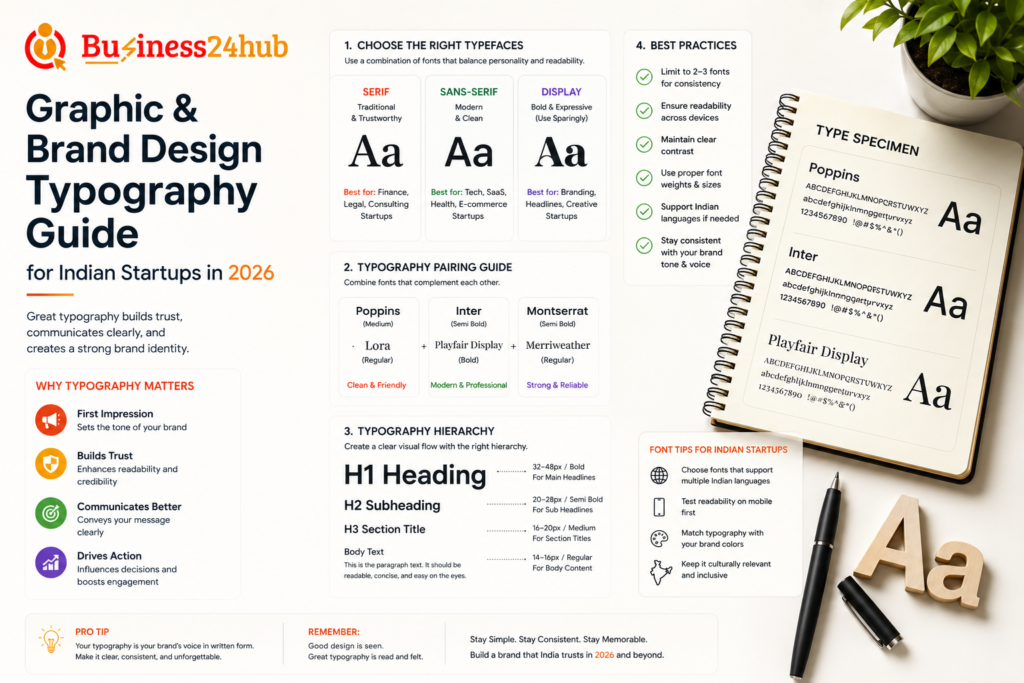 Graphic and Brand Design Typography Guide for Startups in 2026