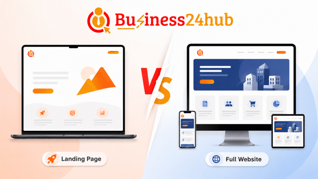 Landing Page vs Full Website Development