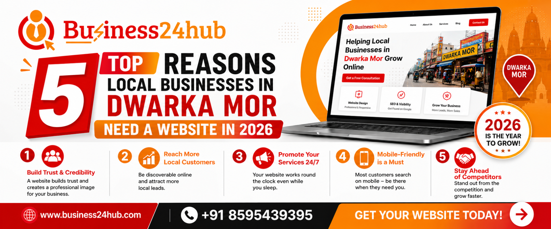 Top 5 Reasons Local Businesses in Dwarka Mor Need a Website in 2026 4 Top 5 Reasons Local Businesses in Dwarka Mor Need a Website in 2026 banner